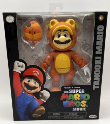 The Super Mario Bros Movie  Tanooki Mario  5  Action Figure Jakks Pacific