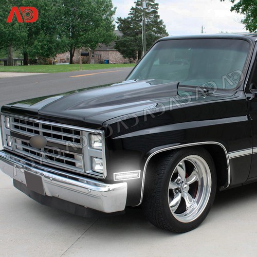 White LED Front Side Marker Light Clear Lens For 81-91 Chevrolet C10 C20 C30 GMC - Picture 4 of 11