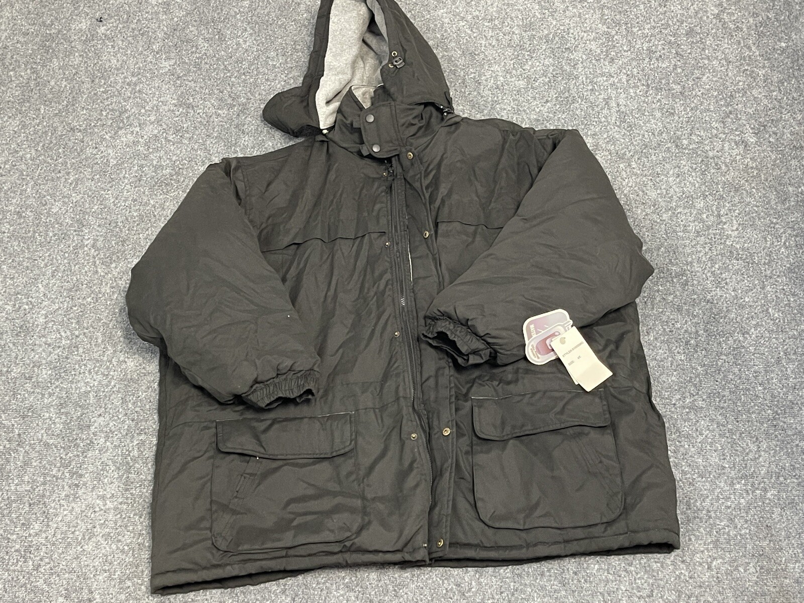 NWT Vintage 4XL Big Hooded Jacket Lined 