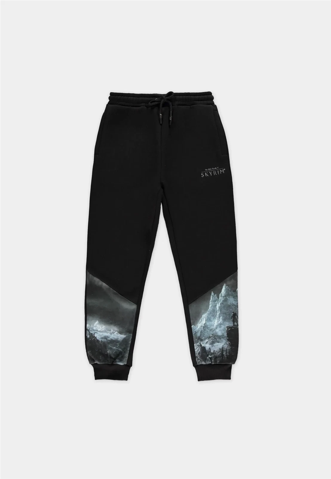 The Elder Scrolls V: Skyrim Mountains Joggers Black Gaming Trousers Pants