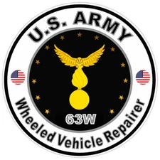 US Army Wheeled Vehicle Repairer Bumper Sticker Military Soldier Decal 5"