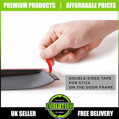 Car Wind Deflectors For VW For Caddy 2005-2017 2018 2019 2020 2021 Pack Of 2 Window Visors Ventilation Awnings Rain Protection Wind Deflectors - View #5