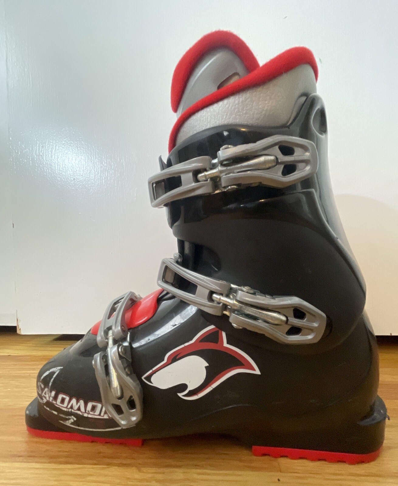 Scarponi da sci Salomon T3 Mondo 26 26 5 306 mm US uomo 8 5 donna 9 5 nero rosso