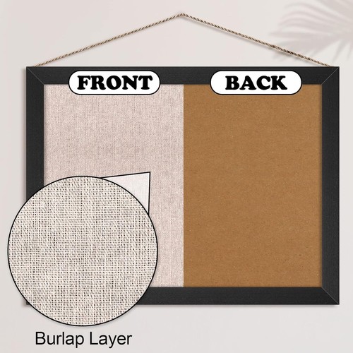 Elegant 6-Pack 12''x16'' Wood Cork Boards with Pushpins for Stylish Display - Picture 5 of 8