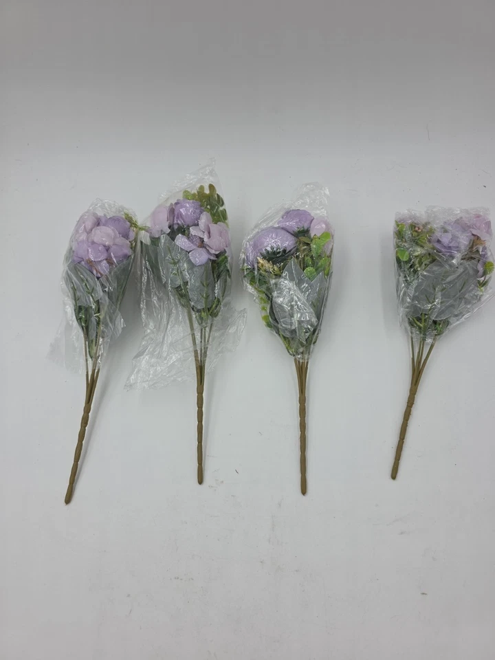 ASTRYAS 4Packs Flores Artificiales, Peonías Artificiales para Decoración Hidrante de Seda Foto 3 de 4