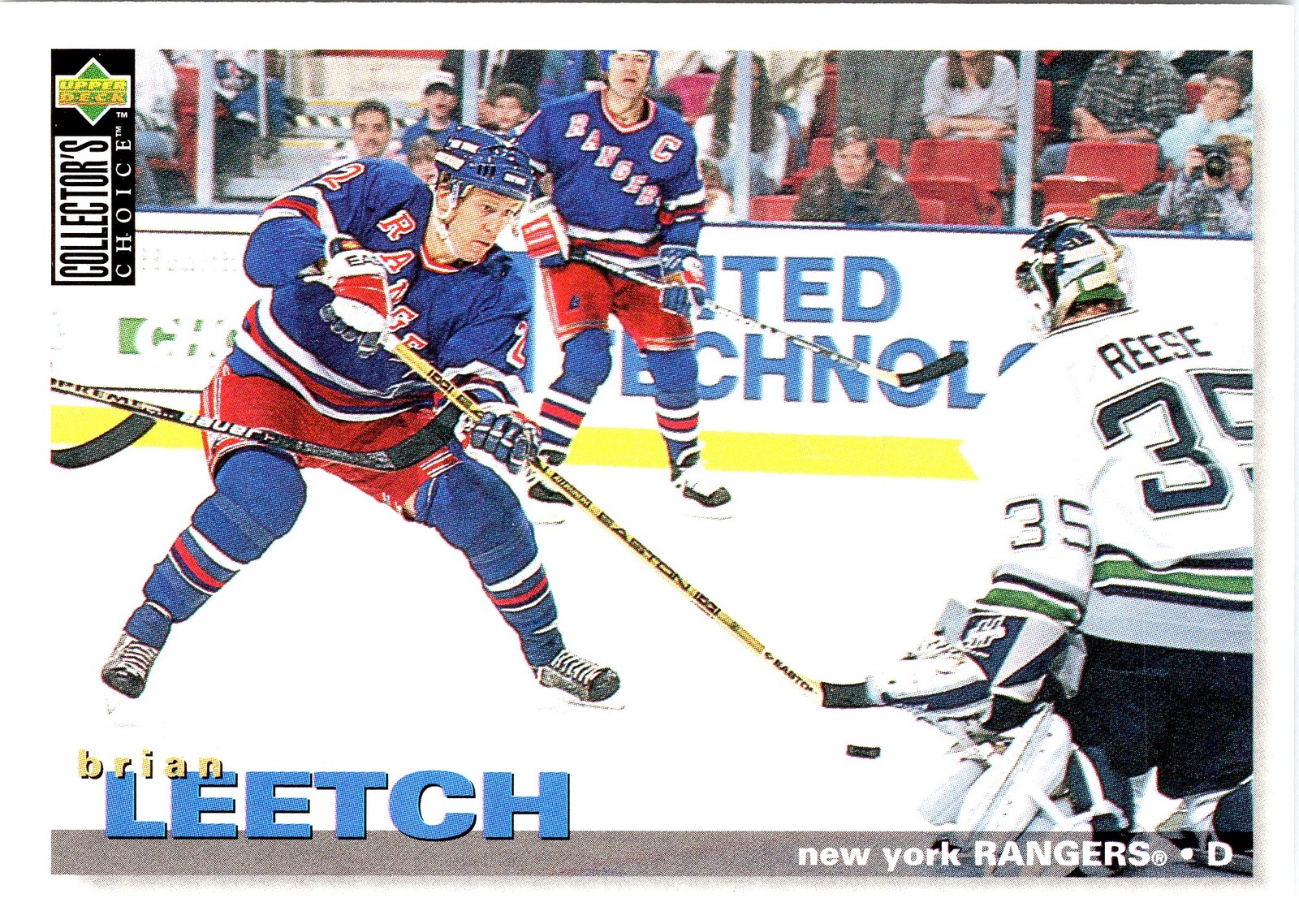 Brian Leetch 1995-96 Collector’s Choice #247 NY Rangers HOF