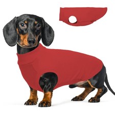 Dog Fleece Vest - Red, L - Pullover Warm Dog Sweater  Stretchable Soft Sweat...