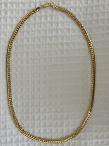 22 Inch Marked 750 Italy Gold Color Chain Necklace (please Read Description)