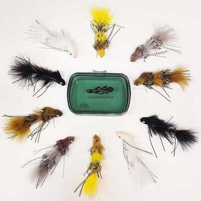 3 PACK MFC GALLOUP SEX DUNGEON #2 STREAMER FLY -5 COLORS +FISHPOND PREDATOR PUCK