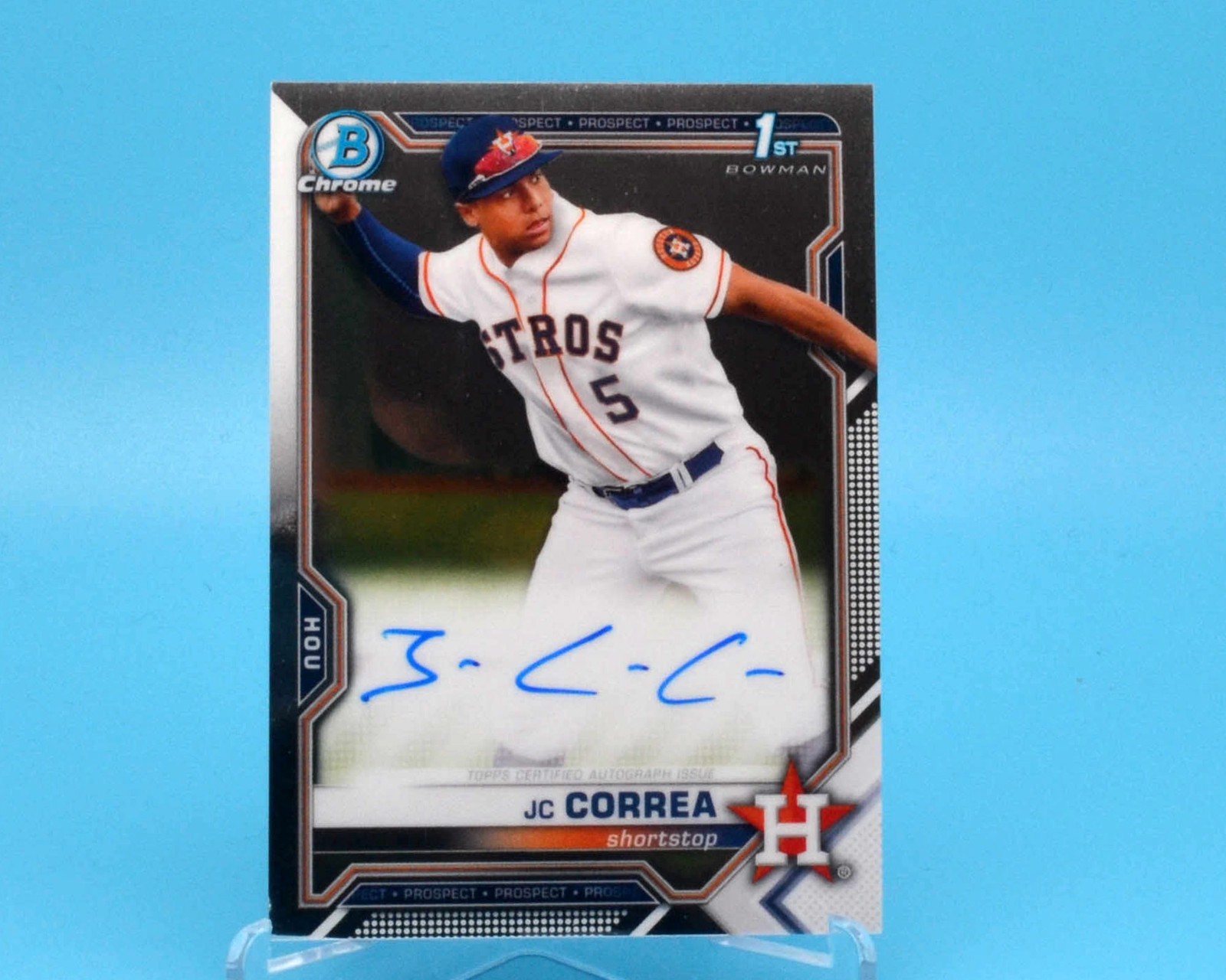 JC CORREA 2021 Bowman Chrome 1st On-Card AUTO