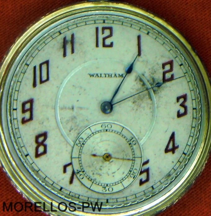 RELOJ BOLSILLO AMERICAN WALTHAM CIRCA 1929 TALLA 12 CARA ABIERTA ORO RELLENO FUNCIONANDO Foto 4 de 4