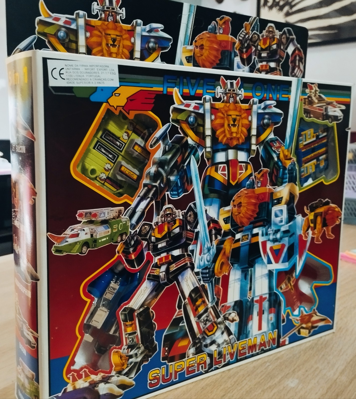 Super Liveman Five-One Robot Vintage Bootleg 80s Toy MINT Complete Boxed