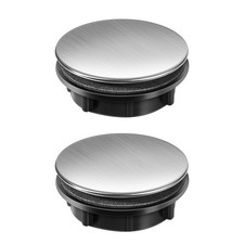 2 Pcs Kitchen Sink Hole Cover Stainless Steel Faucet Tap Hole Cover for Home