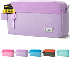 Large Capacity Pencil Pouches and Bags - Mint Green School                