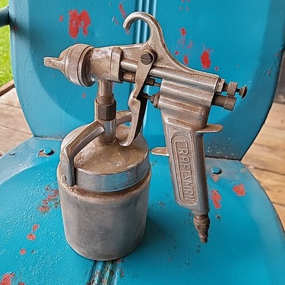 #ad Vintage Craftsman Spray Gun with 283 15621 Sprayer With Canister and 7S Tip. $39.60