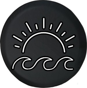 Funny Spare Tire Cover Sunrise Ocean Wave Fits Jeep Camper RV