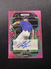 2022 Panini Prizm Draft Picks #PDP203 Nick Hull Auto Pink Velocity Chicago Cubs