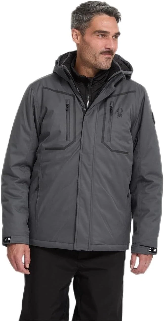 Spyder 3-in-1 hooded insulated Men’s Snow Ski jacket black size Large- NWT
Opens in a new window or