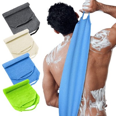 Exfoliating Back Scrubber with Handles 4 Pack Nylon Back Exfoliator Extended ...