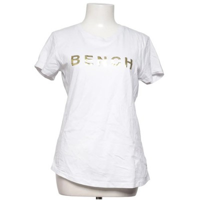 Bench, T-shirt, Größe: 42, Weiß, Baumwolle, Print, Damen #fMc