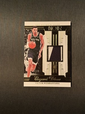 2023-24 Panini Noir - Elegant Décor Rookie Jerseys Victor Wembanyama /49 🔥