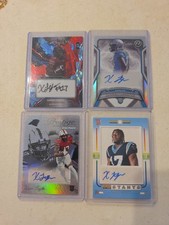 Carolina Panthers Xavier Legette Autographed Cards Lot Of 4.   A