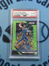 RUSSELL WESTBROOK 2018-19 PANINI PRIZM FAST BREAK NEON GREEN /5 PSA 10 GEM MINT