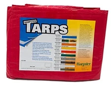 15 Ft. X 15 Ft. High Visibility RED Tarp - 3.3 Oz. 
