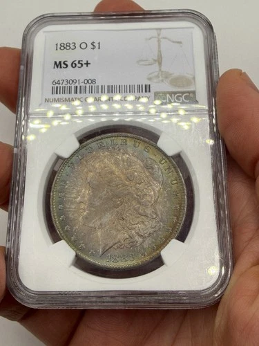 Dual Toned 1883-O MS-65+ Morgan Silver Dollar BU GEM 💎 NGC- Please See Video!!