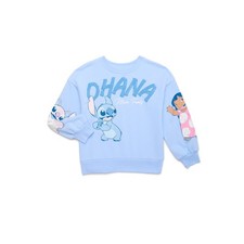 Stitch G000682GD17244 Lilo  Stitch Girls' Graphic Fleece Sweatshirt with Long