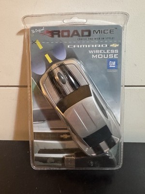 The Original Road Mice Computer Mouse Silver Camaro Wireless GM Official NEW