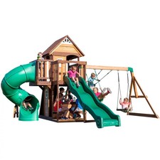 Outdoor Playground Playhouse Climbing Frame Swing Slide Playset Play House UK