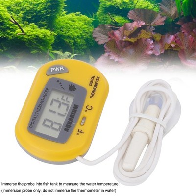 Aquarium Thermometer LCD Digital Fish Tank Water Terrarium Temperature With SET