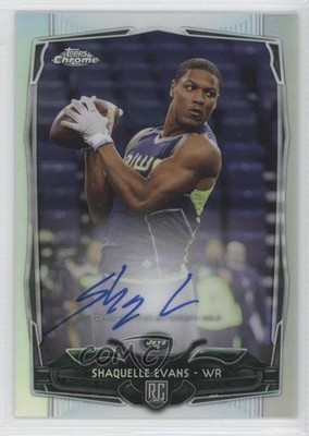 2014 Topps Chrome Refractor Rookie Auto 65/150 Shaquelle Evans #132 Auto RC 0f8
