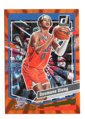 2023-24 Donruss Ousmane Dieng #119 Orange Laser /125 OKC Thunder