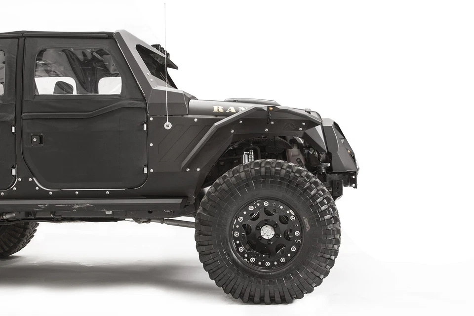 Guardabarros Fab Fours Jk1003-1 acampanado para 07-18 Wrangler (Jk) Foto 4 de 4