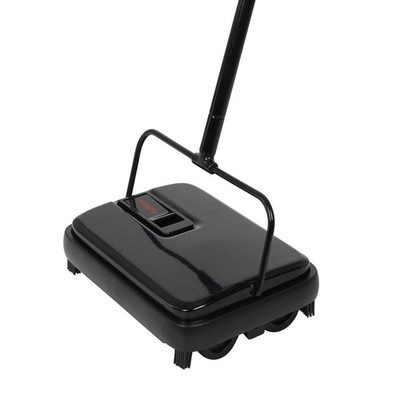 Eyliden Carpet Sweeper, Mini Size Lightweight Hand Push - No Noise, Black 