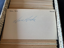 David Dave Duke Vancouver Canucks signed autograph Hockey 3x5 index card