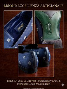 Brioni Geo Print Evening Loafers Blue Mens Brioni Geo Print Evening Loafers Blue Mens main image 4