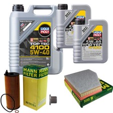 MANN Inspektionspaket 7 L LIQUI MOLY Top Tec 4100 5W-40 f�r BMW 5er Touring E61