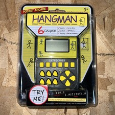 Hangman Pocket Arcade Handheld Game Factory Sealed Electronic Video Game NEW