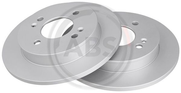 2X A.B.S. 17656 Bremsscheibe Hinten FüR Hyundai Kia-image