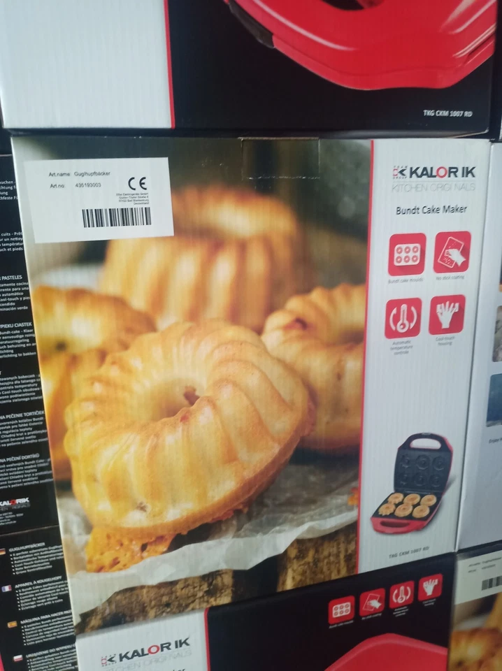 Gugelhupf Cake Maker Guglhupf Backautomat TKG CKM 1007 RD - Bild 4 von 4