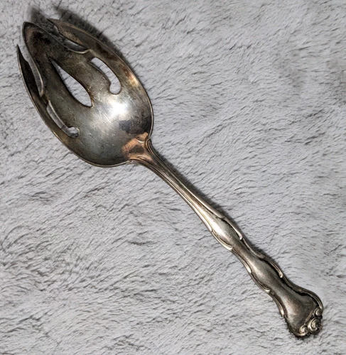 Gorham Sterling Silver Serving Spoon Rondo Pierced Slotted