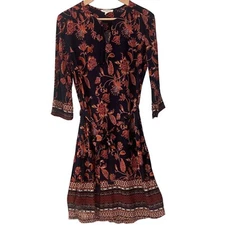 BeachLunchLounge Womens Dress Size Small Floral Beachy Boho Lightweight Relaxed