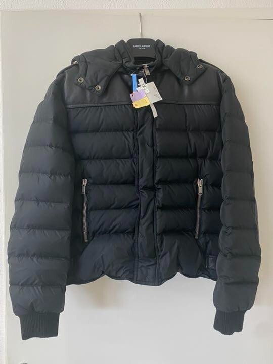 Piumino Saint Laurent nylon nero taglia 48 uomo