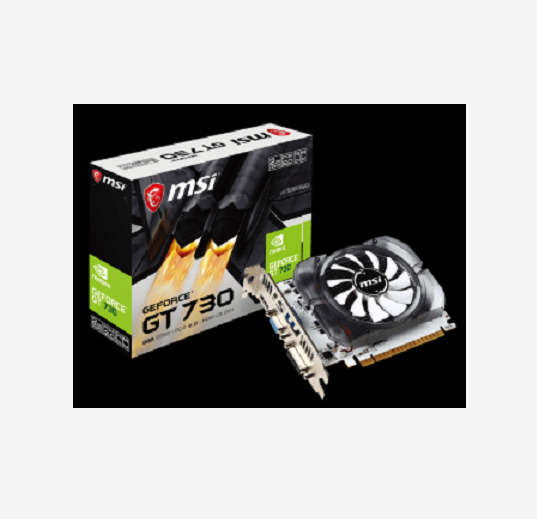 MSI GeForce GT 730 2GB DDR3 NVIDIA PCI Express 2.0 HDMI DVI VGA 1080p HD