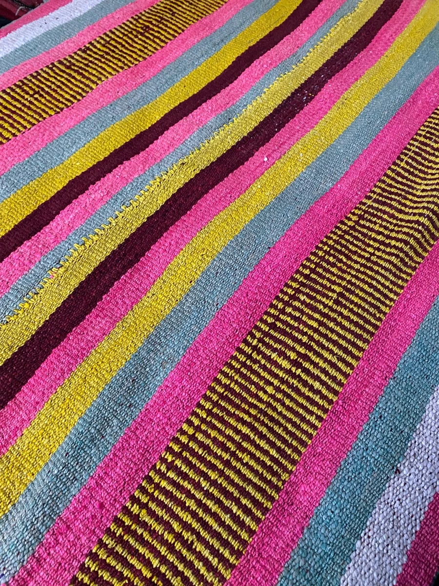 Unique Rug Handwoven by Peruvian Artisans Sheep Frazada Blanket