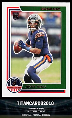 Justin Fields Rookie 2021 Panini Chronicles Stars and Stripes  Bears Steelers