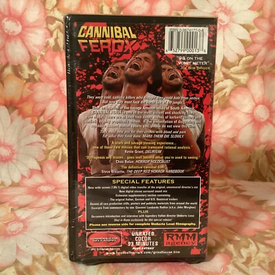 人喰族 MAKE THEM DIE SLOWLY DVD Cannibal Ferox VHS Brand New Factory Sealed Make Them Die Slowly